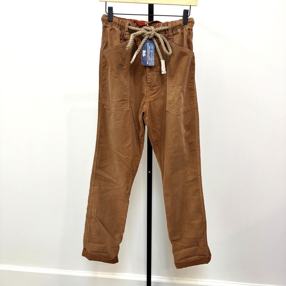 Dr. Collector's P38 Japan 10 oz Twill Cotton Sunfaded Craft Pants Small NEW Tan